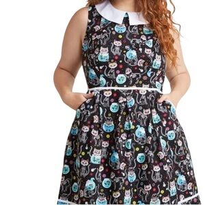 Folter Modcloth Sugar Skull Kitty Dress